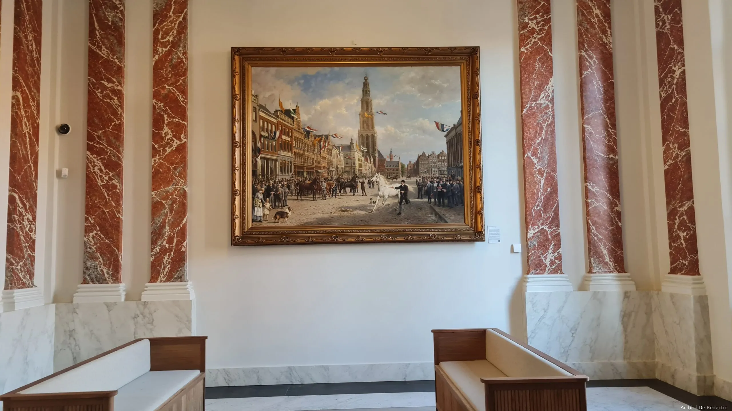 schilderij de paardenkeuring hal stadhuis