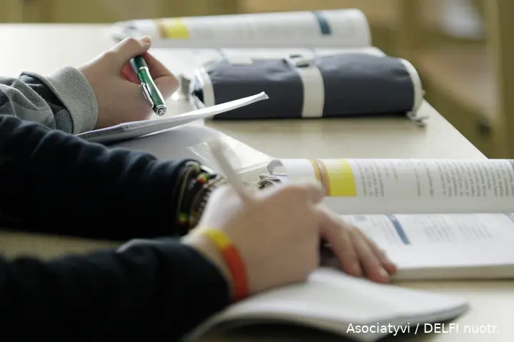 klase mokykla mokiniai pamoka pratybos