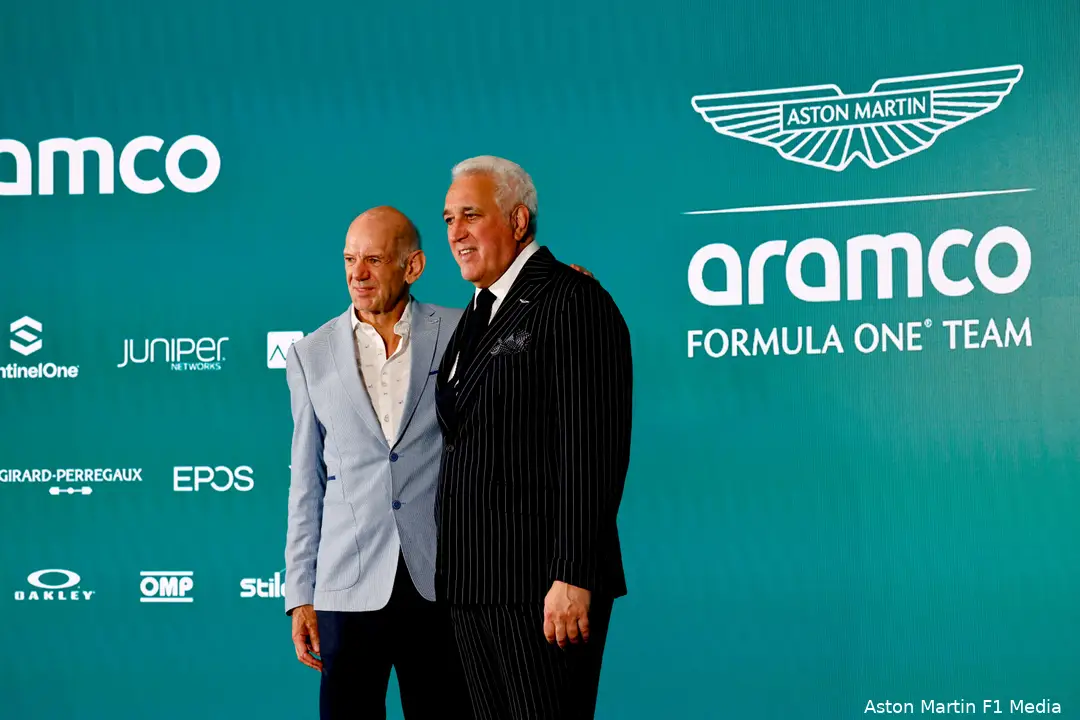 persconferentie aston martin lawrence stroll adrian newey 3