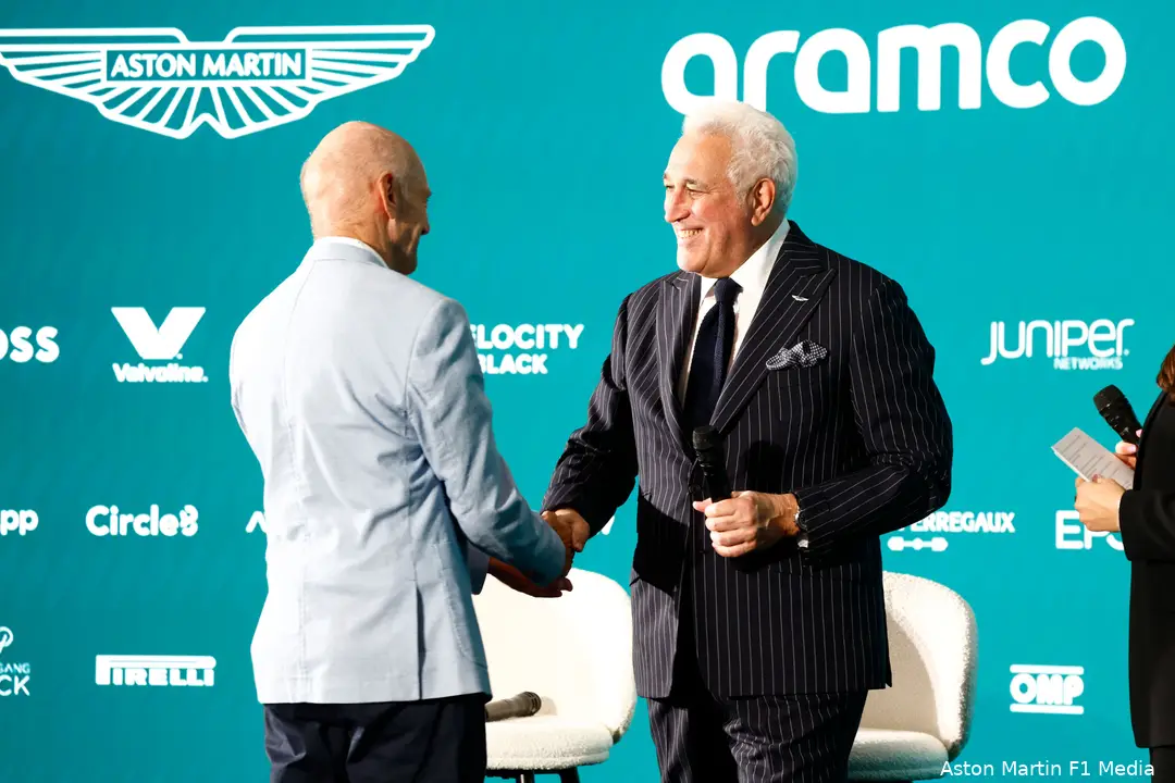 persconferentie aston martin lawrence stroll adrian newey 7