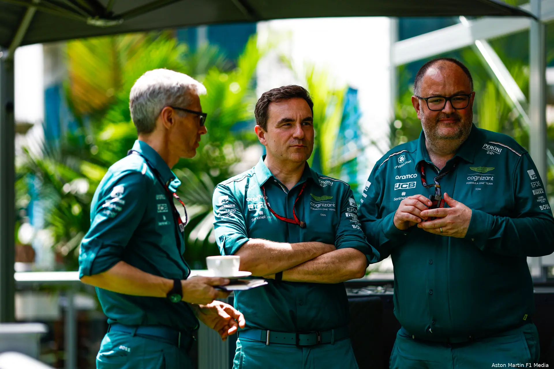 aston martin mike krack dan fallows tom mccullough grand prix miami 2023