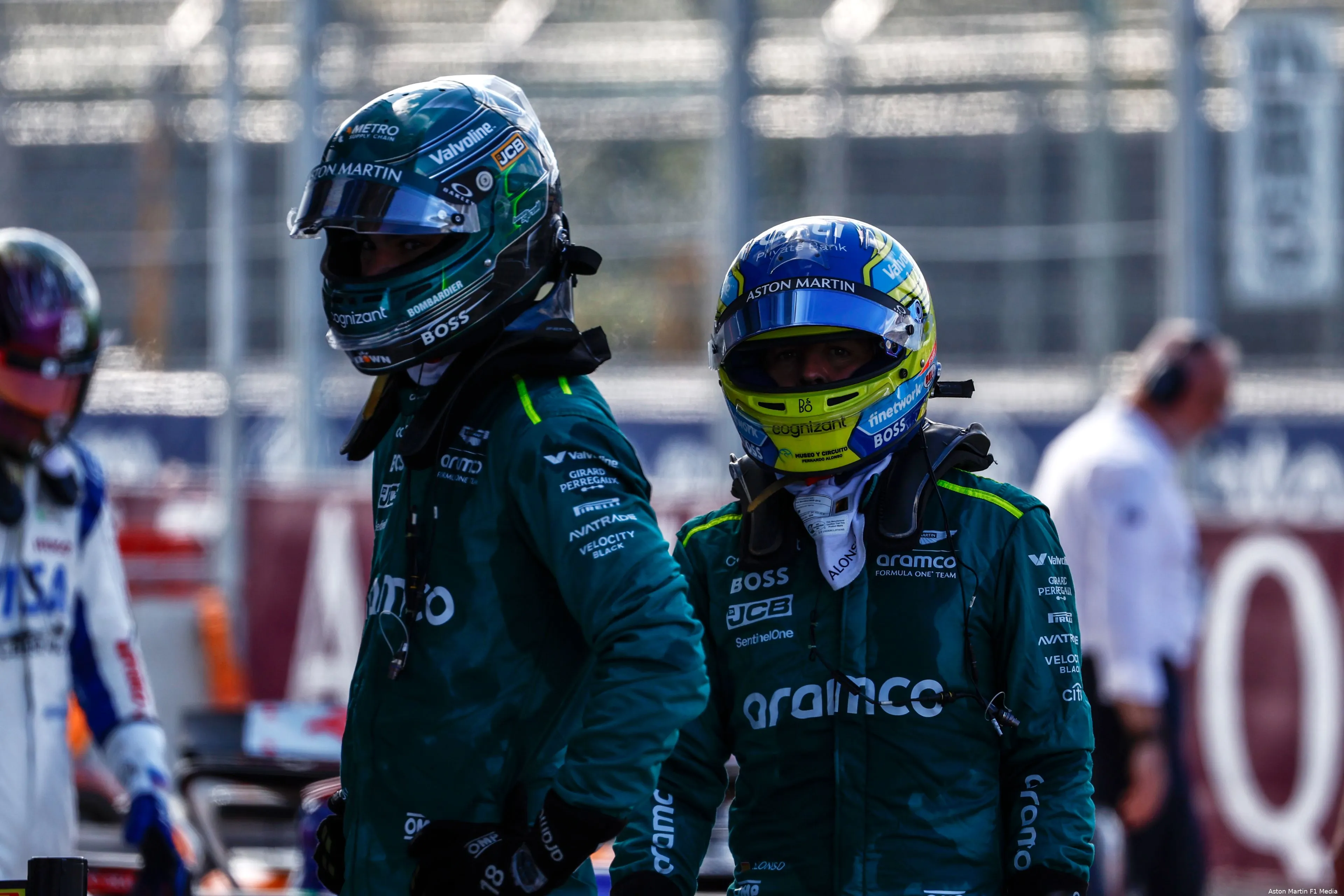 fernando alonso lance stroll aston martin miami 2024