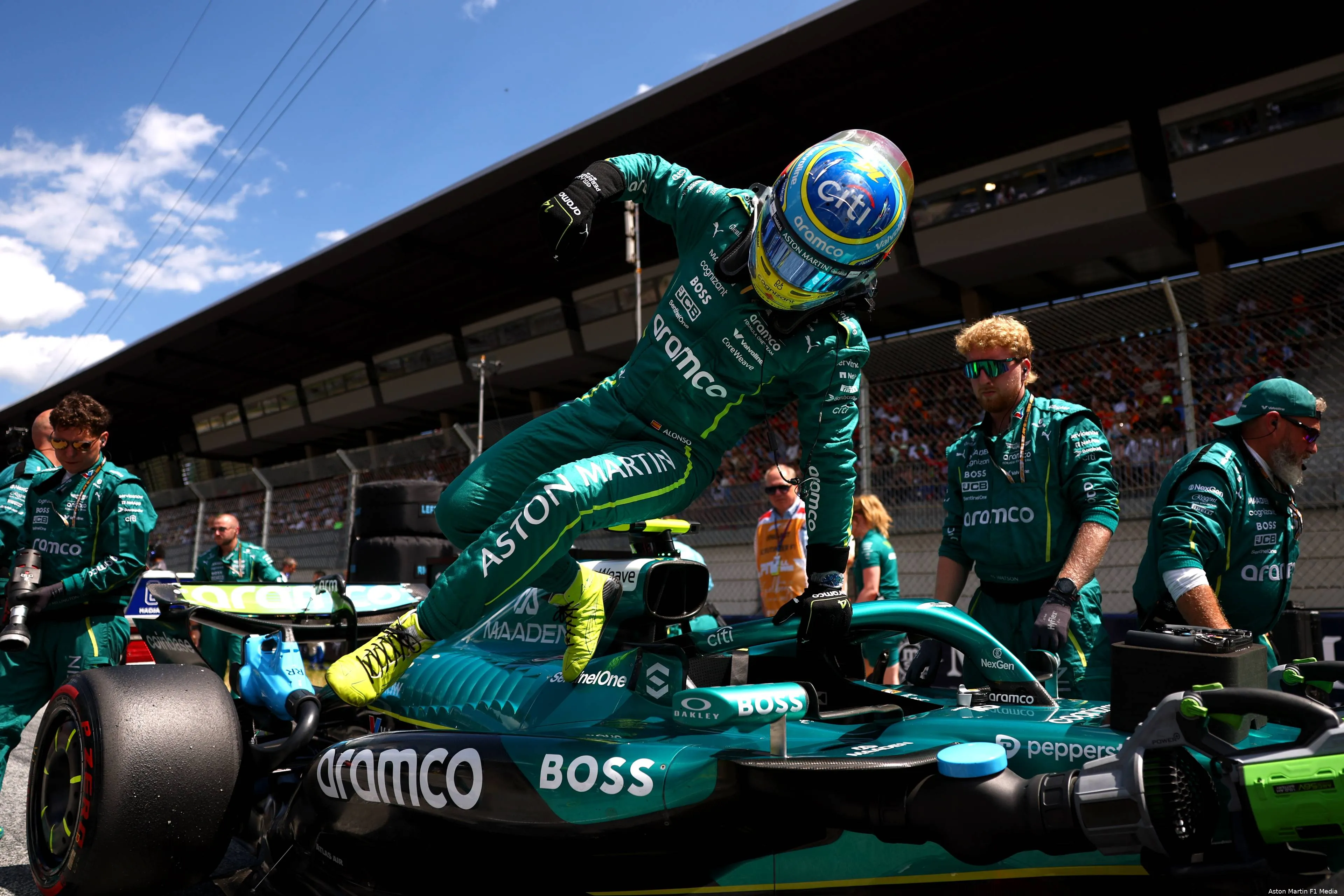 fernando alonso aston martin gp oostenrijk 2025 zondag 2
