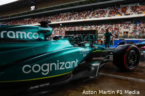 Ook Aston Martin is aan het experimenteren (Foto: Aston Martin F1)