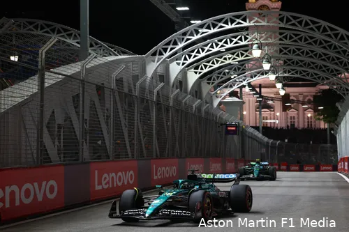 fernando-alonso-lance-stroll-aston-martin-vrijdag-singapore-2025