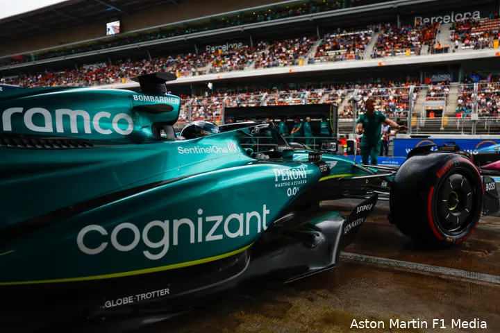Ook Aston Martin is aan het experimenteren (Foto: Aston Martin F1)