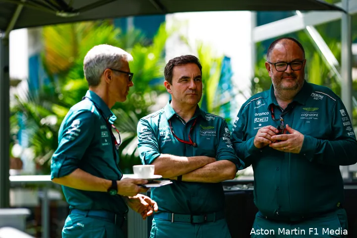 aston martin mike krack dan fallows tom mccullough grand prix miami 2023