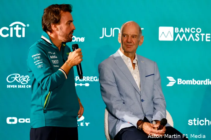 persconferentie aston fernando alonso adrian newey