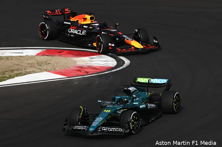 lance stroll aston martin max verstappen red bull racing zondag gp china 2025