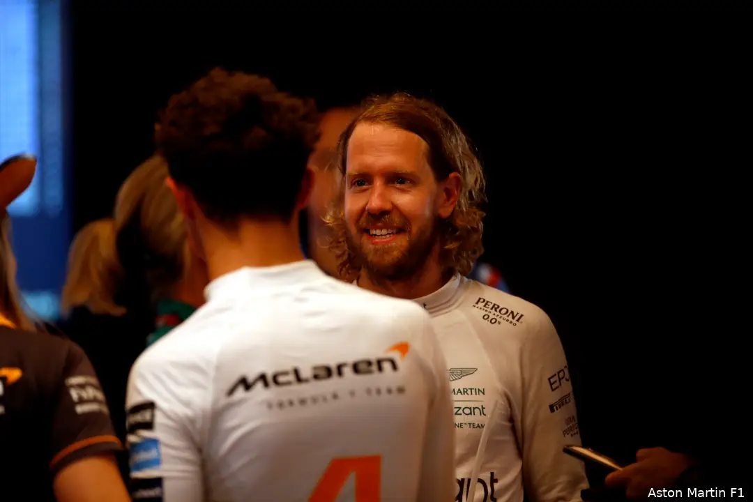 Vettel vindt dat Norris zich nergens voor hoeft te schamen.