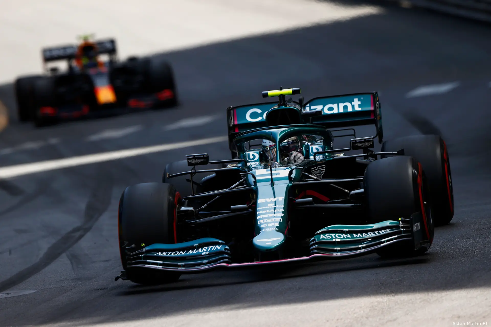 Sebastian Vettel Aston Martin Monaco 1