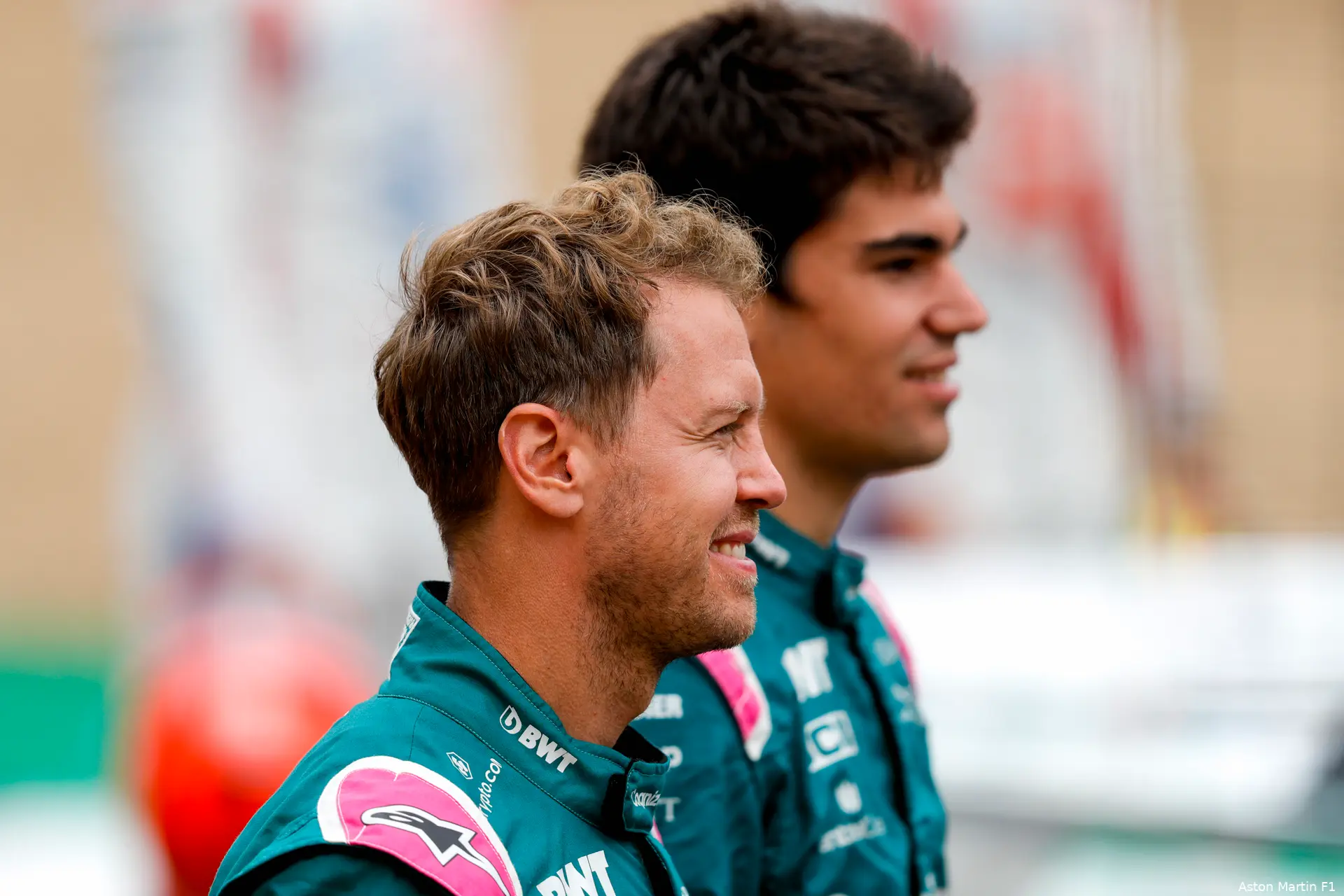 Sebastian Vettel Lance Stroll Aston Martin Silverstone