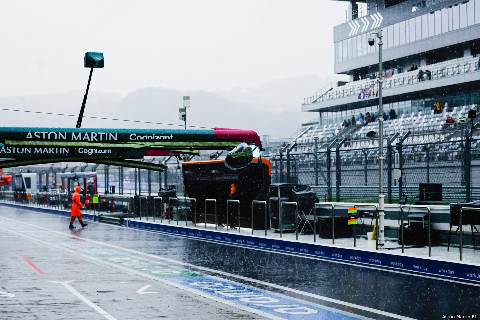Rusland regen paddock