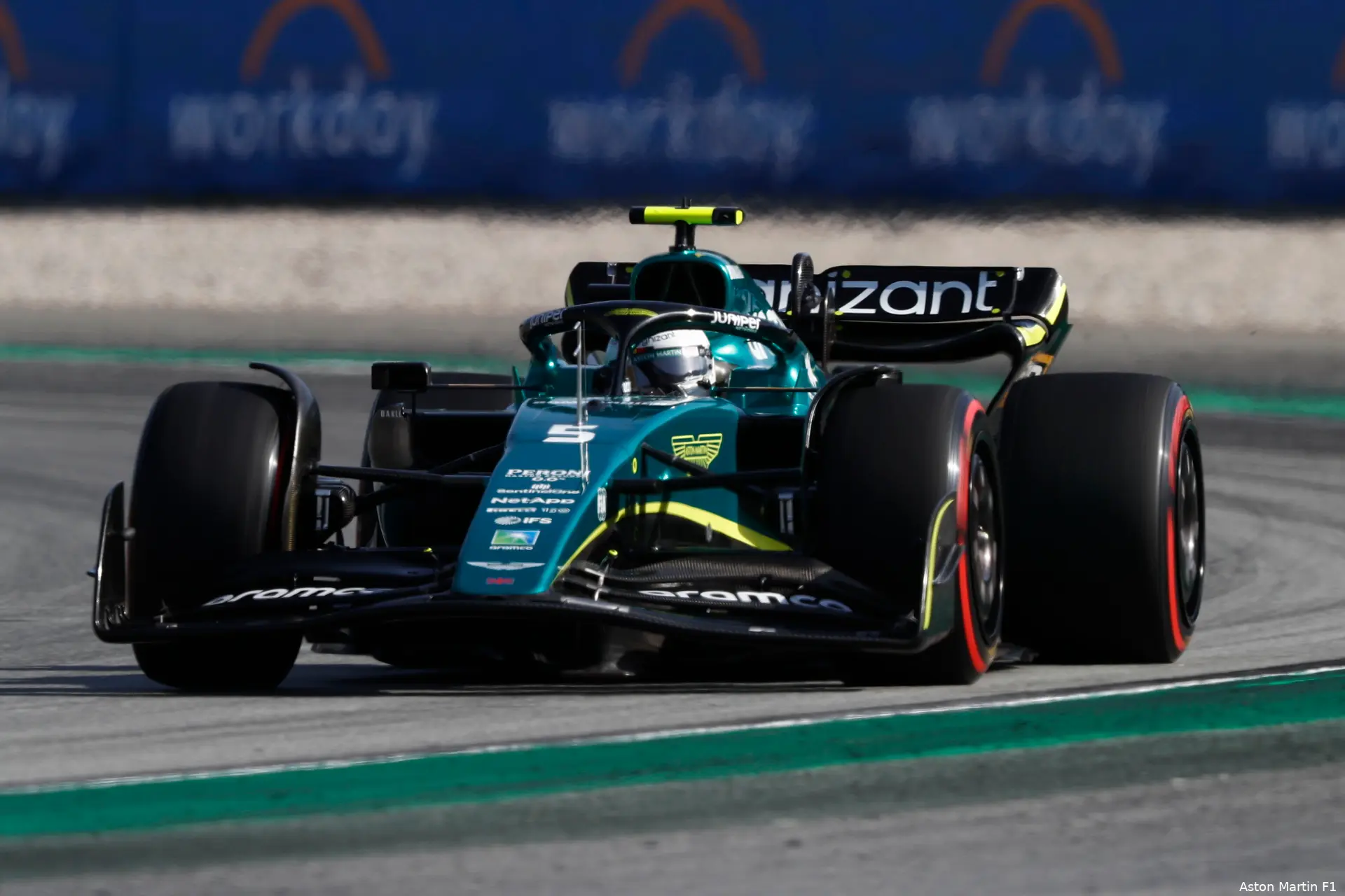 Sebastian Vettel Aston Martin GP Spanje