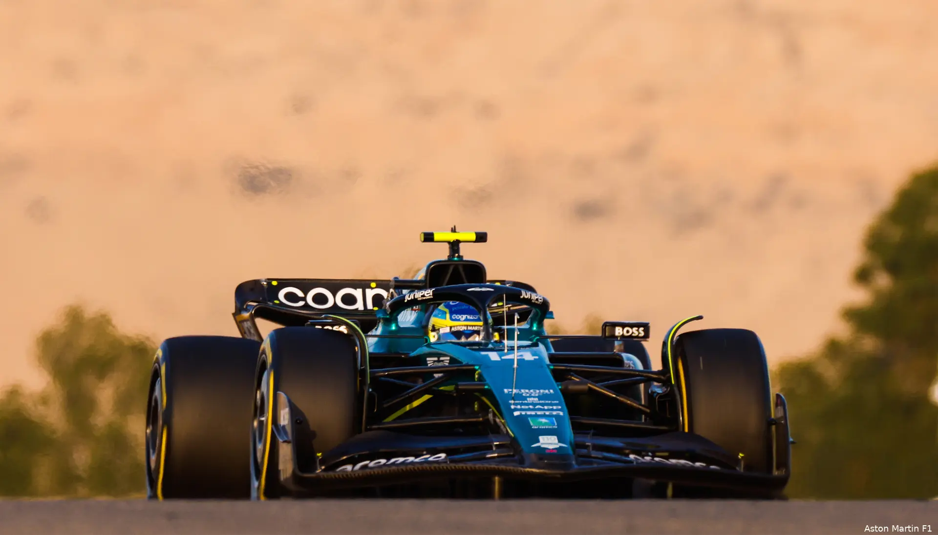 aston martin bahrein test