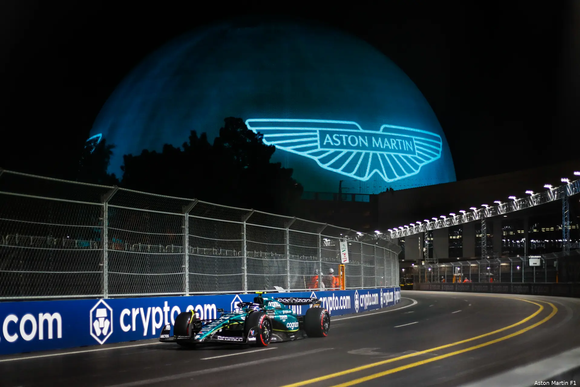 fernando alonso aston martin las vegas 13