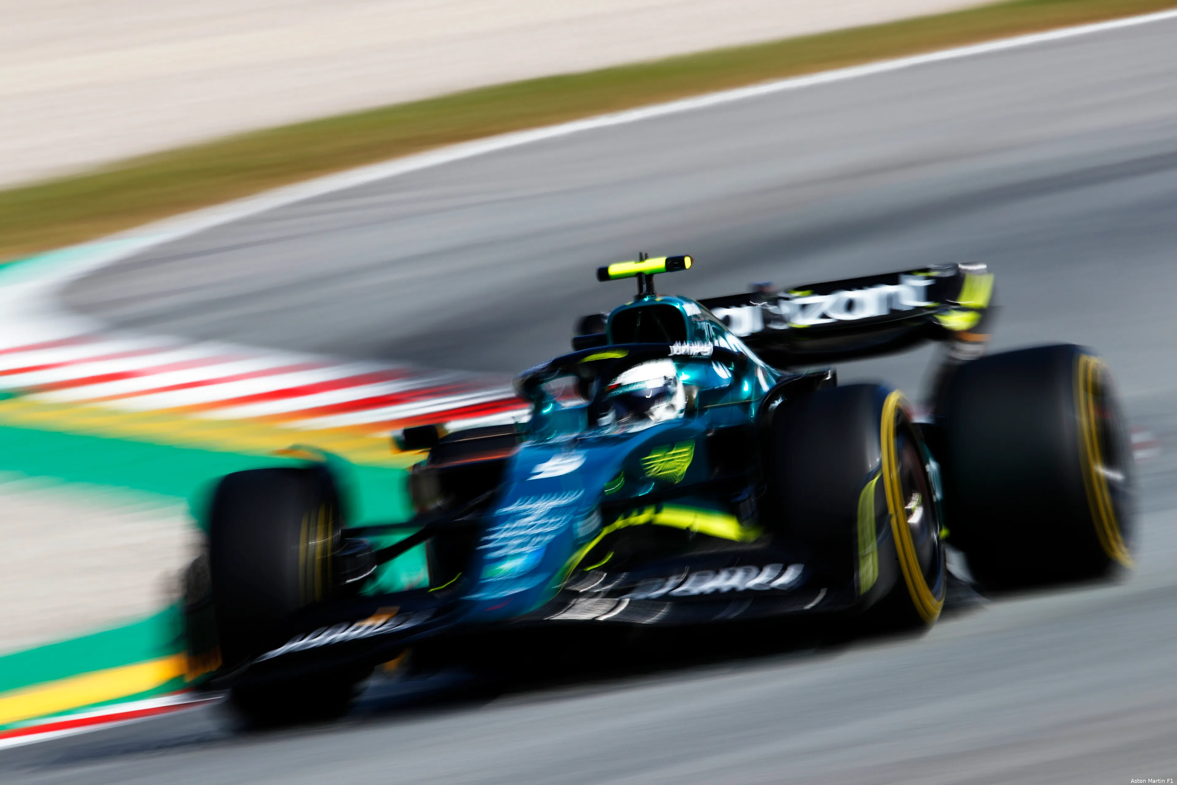 Sebastian Vettel Aston Martin GP Spanje