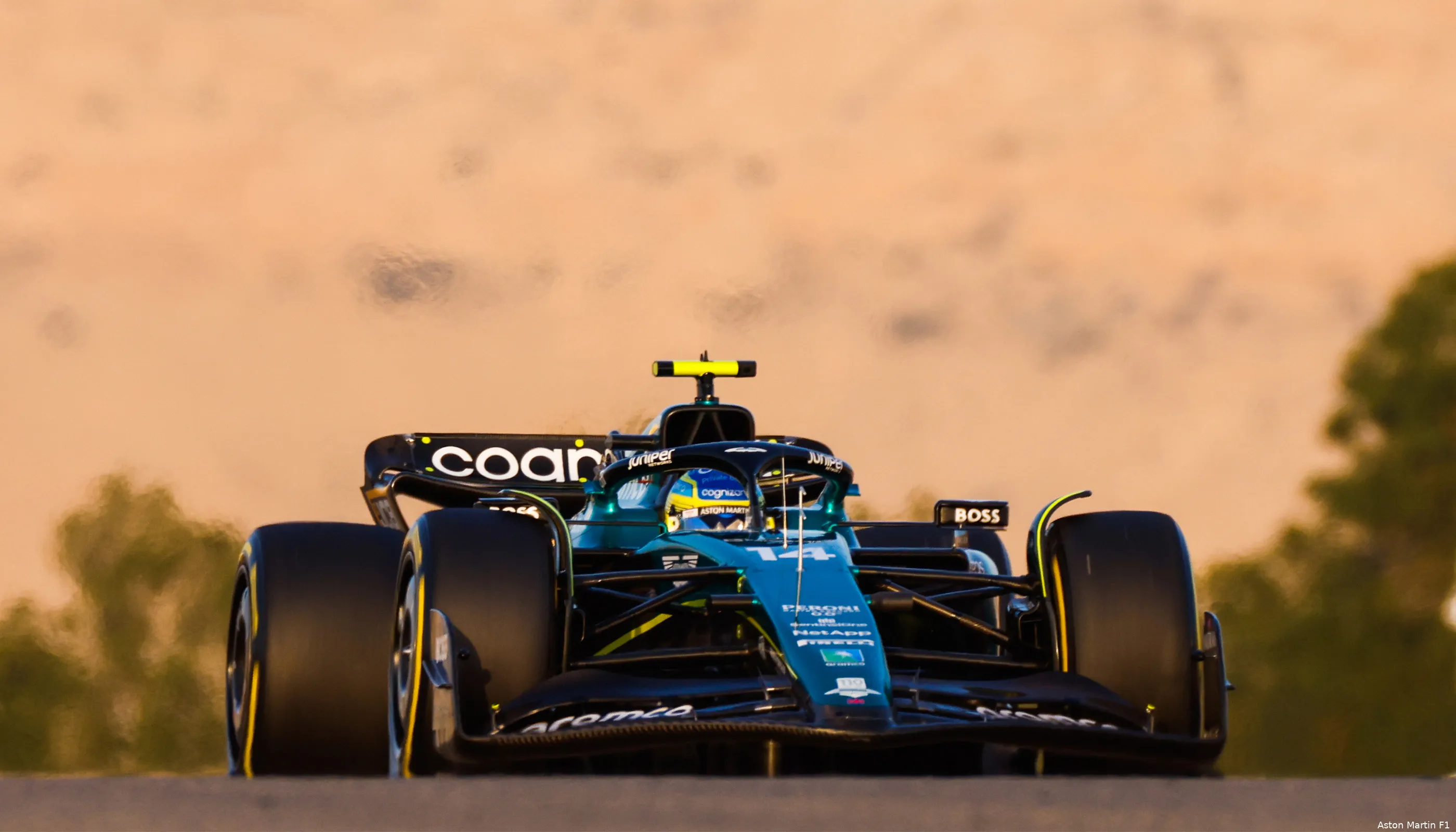 aston martin bahrein test