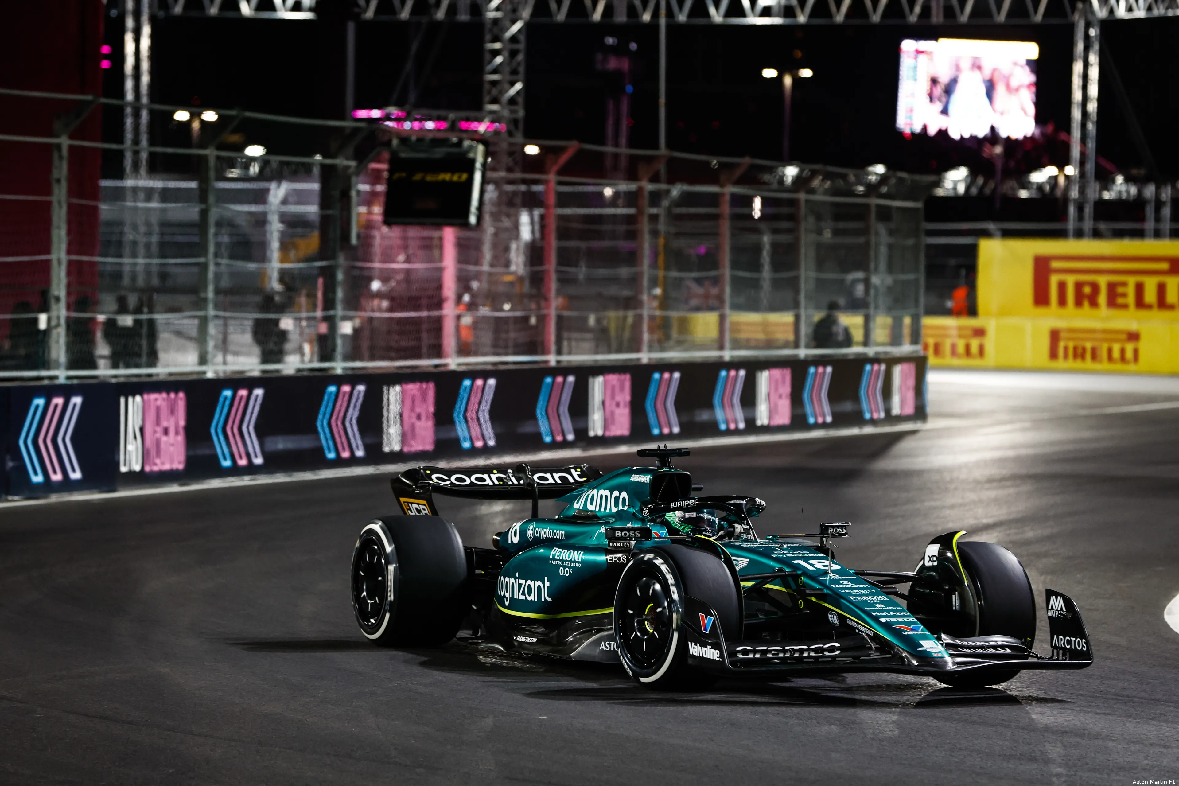 fernando alonso lance stroll astonmartin lasvegas