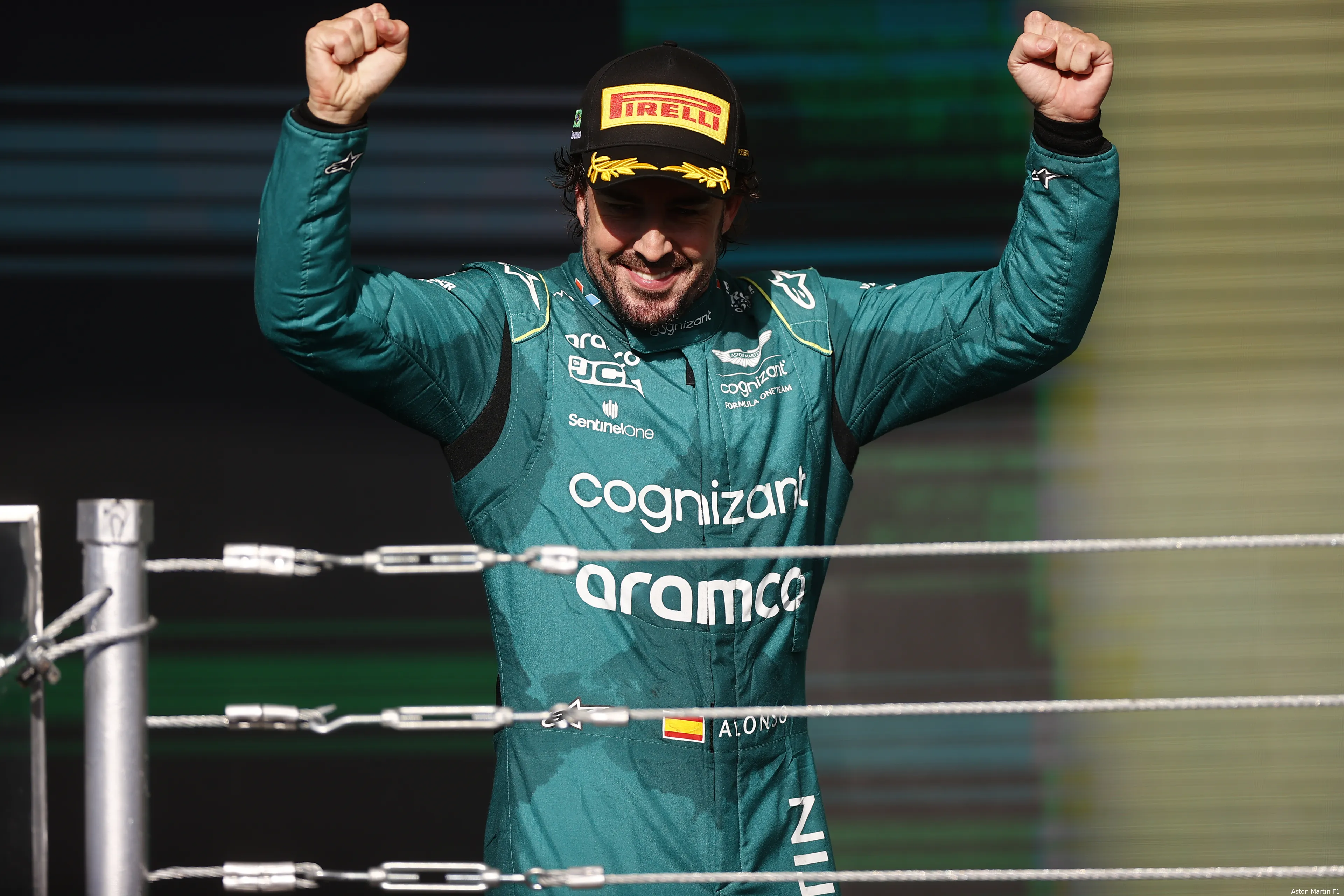 podium brazilie alonso
