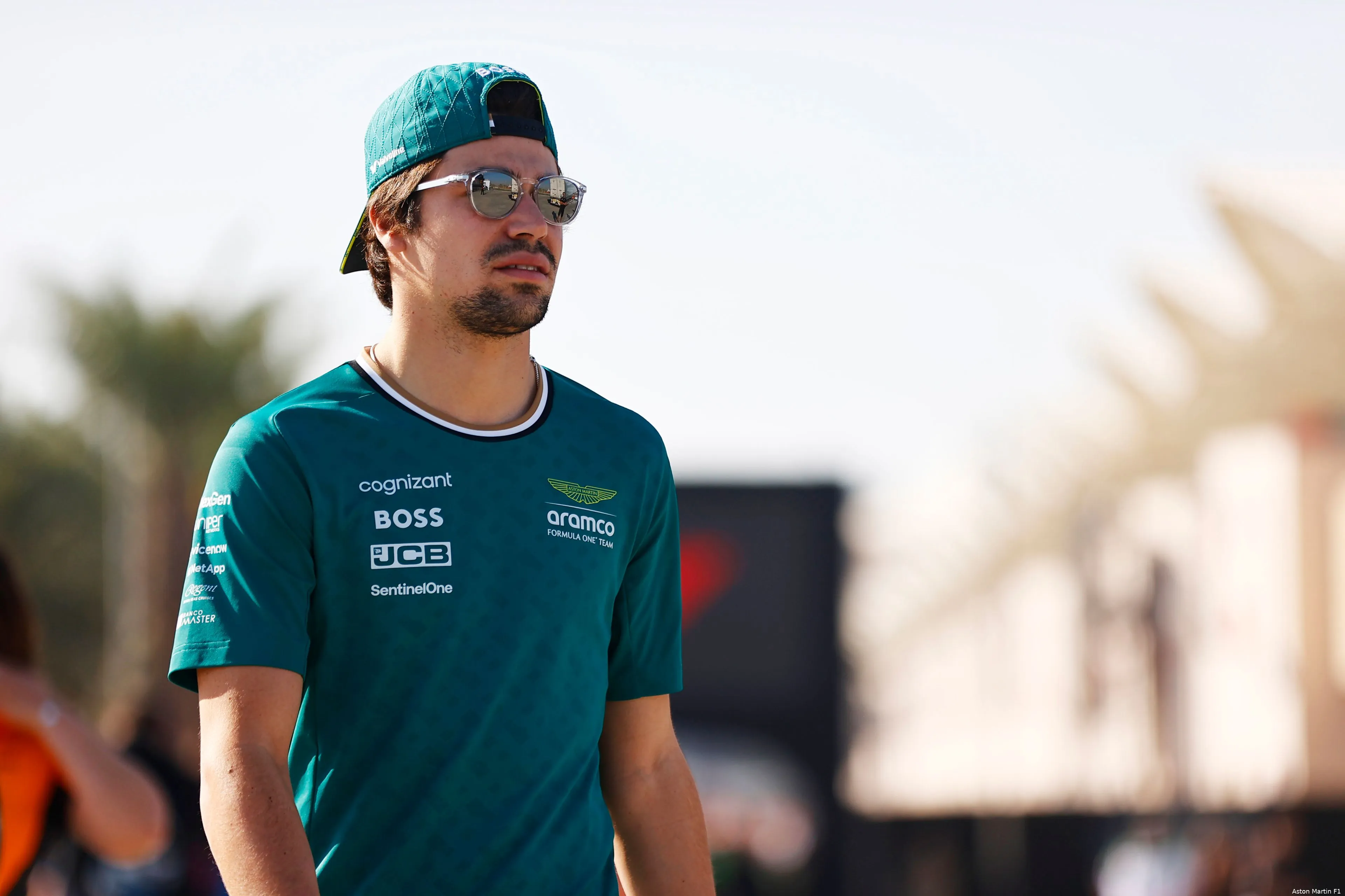 aston martin preseason testing testdagen bahrein stroll