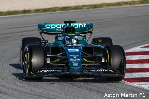 De AMR22 van Aston Martin<br>