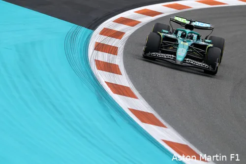 <i>Stroll pakte toch punten in Miami.</i>