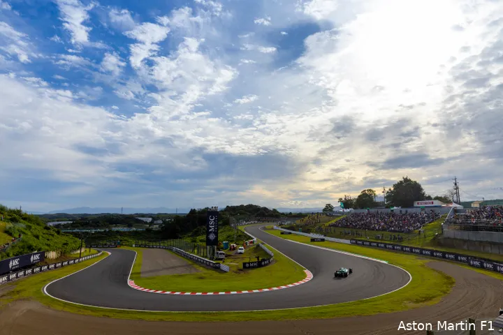 Sebastian Vettel tijdens de kwalificatie op Suzuka, Grand Prix van Japan, 2022 (Foto:
Aston Martin F1 Media)