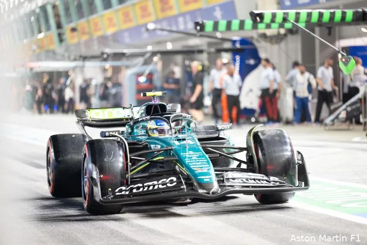 Alonso tijdens de Grand Prix van Singapore in 2024.