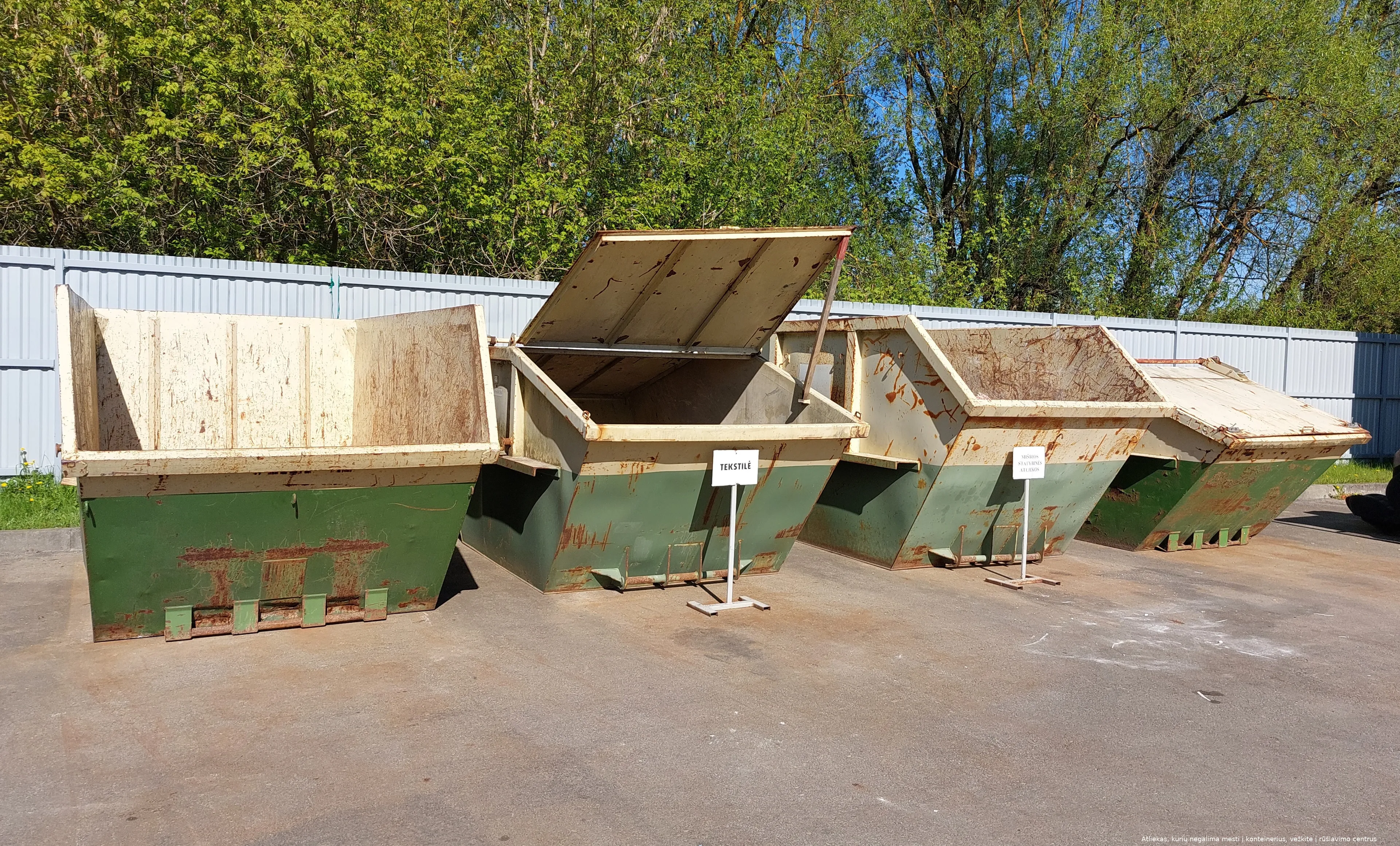 aikstele konteineriai