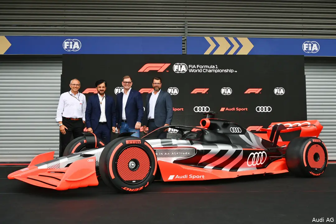 mohammed ben sulayem markus duesmann oliver hoffmann stefano domenicali fia audi f1 2