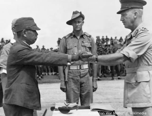 japanese surrender australian war memorial wikimedia