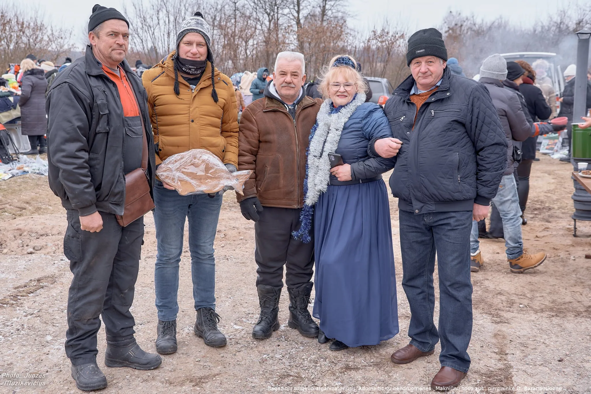 bagaziniu turgelio organizatoriai juozas adomaitis bendruomenes makniunu sodziaus pirmininke dale baranauskiene