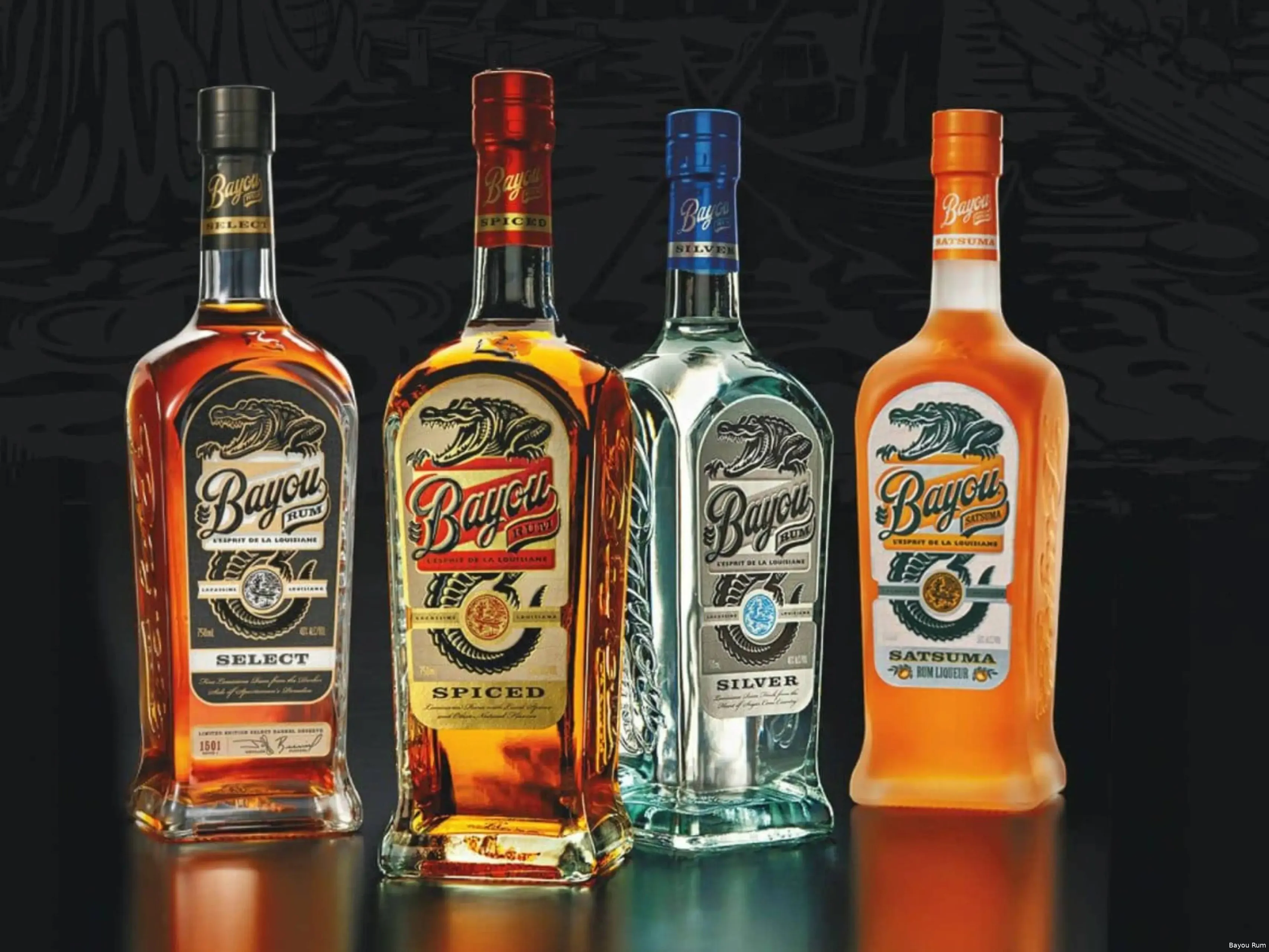Bayou Rum bottles