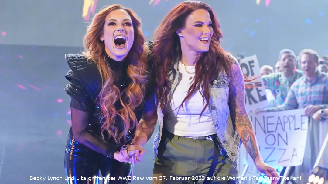 Becky Lynch und Lita griffen bei WWE Raw vom 27. Februar 2023 auf die Women's-Tag-Team-Titel an!