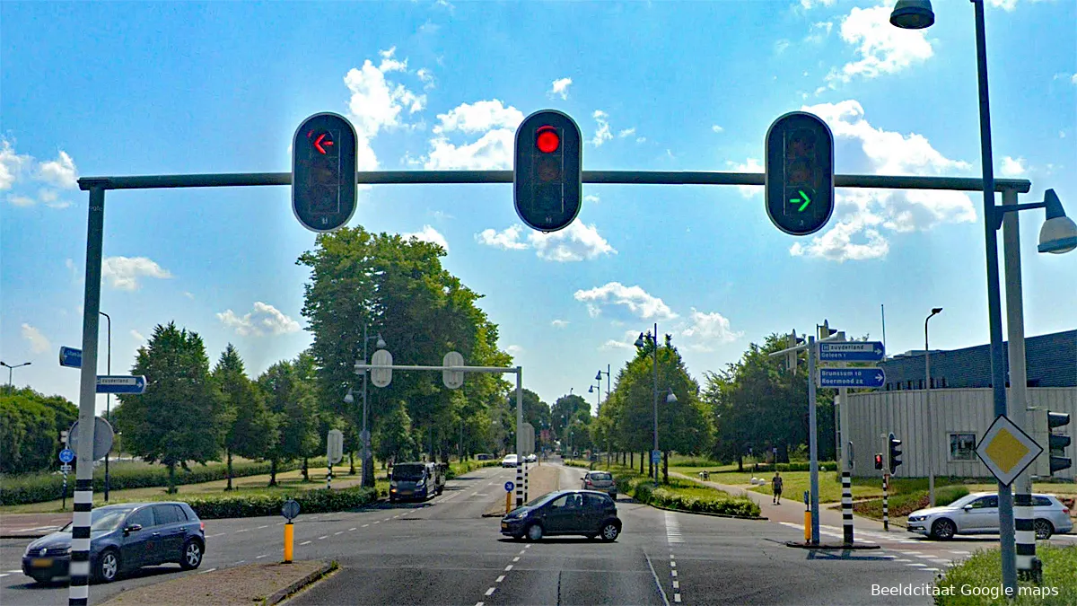 verkeerslichten rijksweg zuid sittard bij randweg