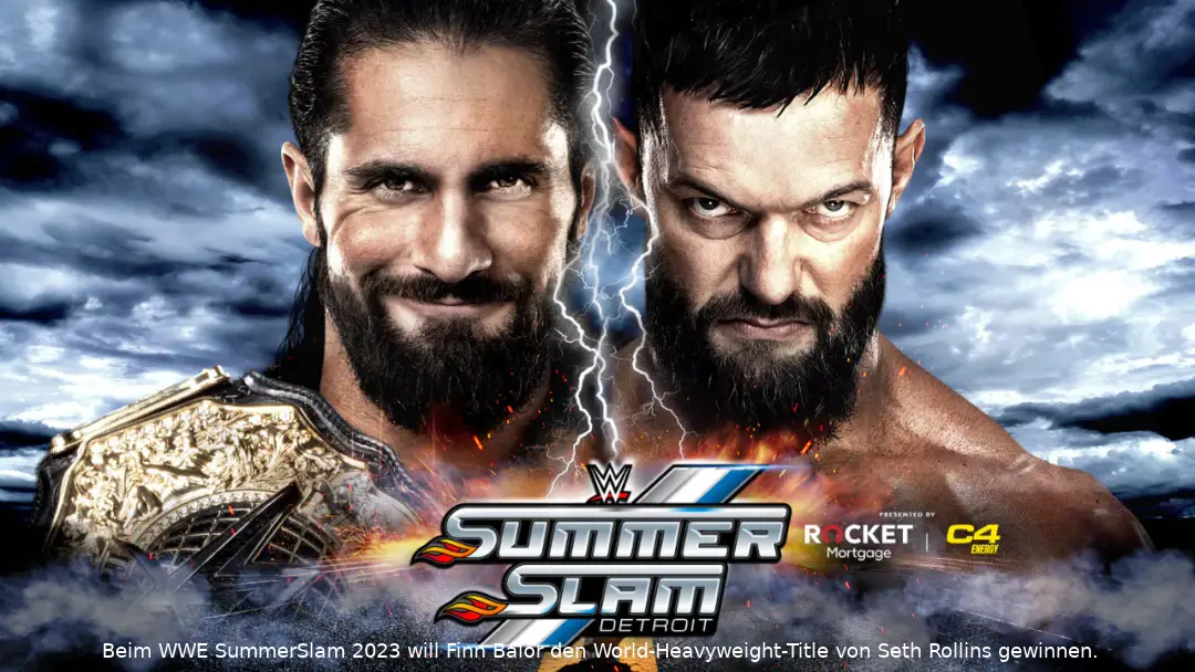 Beim WWE SummerSlam 2023 will Finn Bálor den World-Heavyweight-Title von Seth Rollins gewinnen.