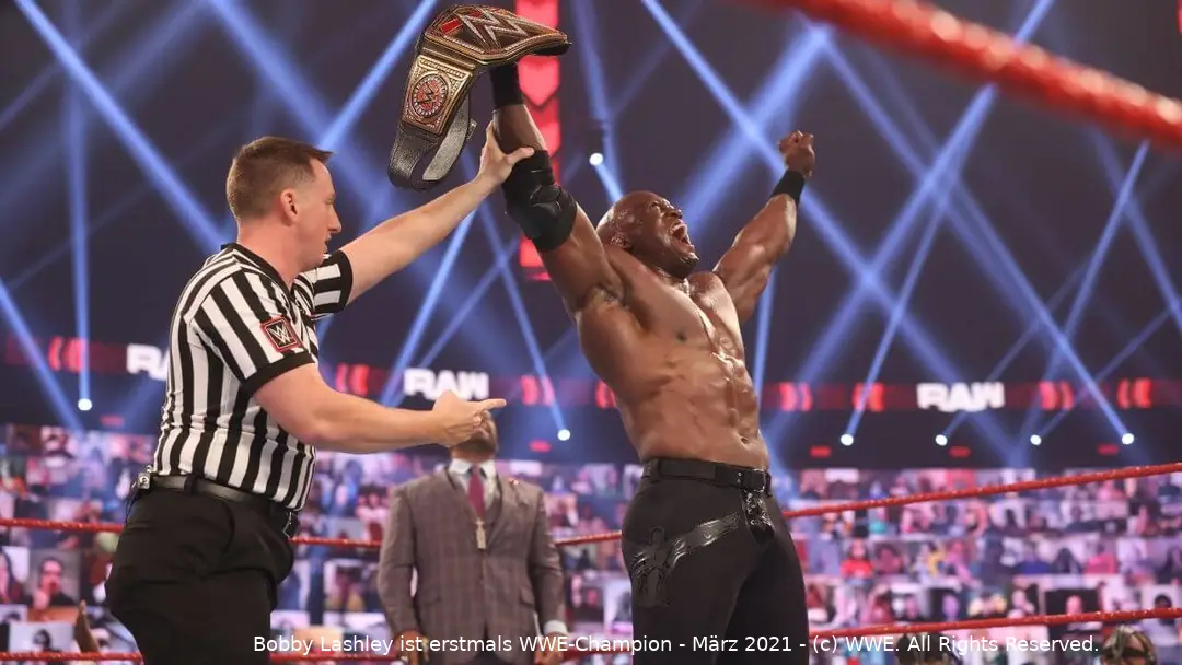 So sah Bobby Lashley bei seinem ersten Erfolg als WWE-Champion aus, jetzt ist er zweifacher Weltmeister! - (c) WWE. All Rights Reserved.