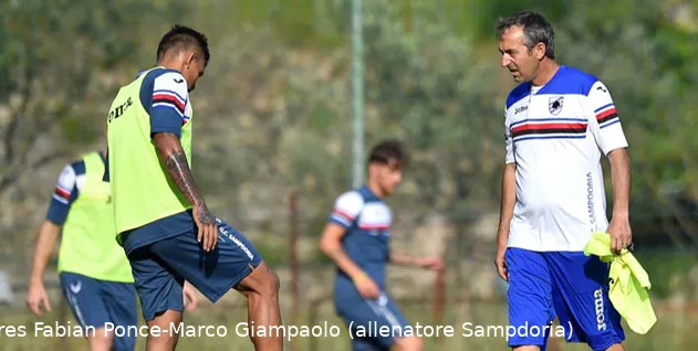 sampdoria giampaolo allenamento
