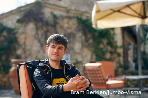 Vader tijdens het interview in Toscane.