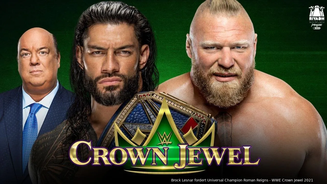 wwe crown jewel 2021 brock roman