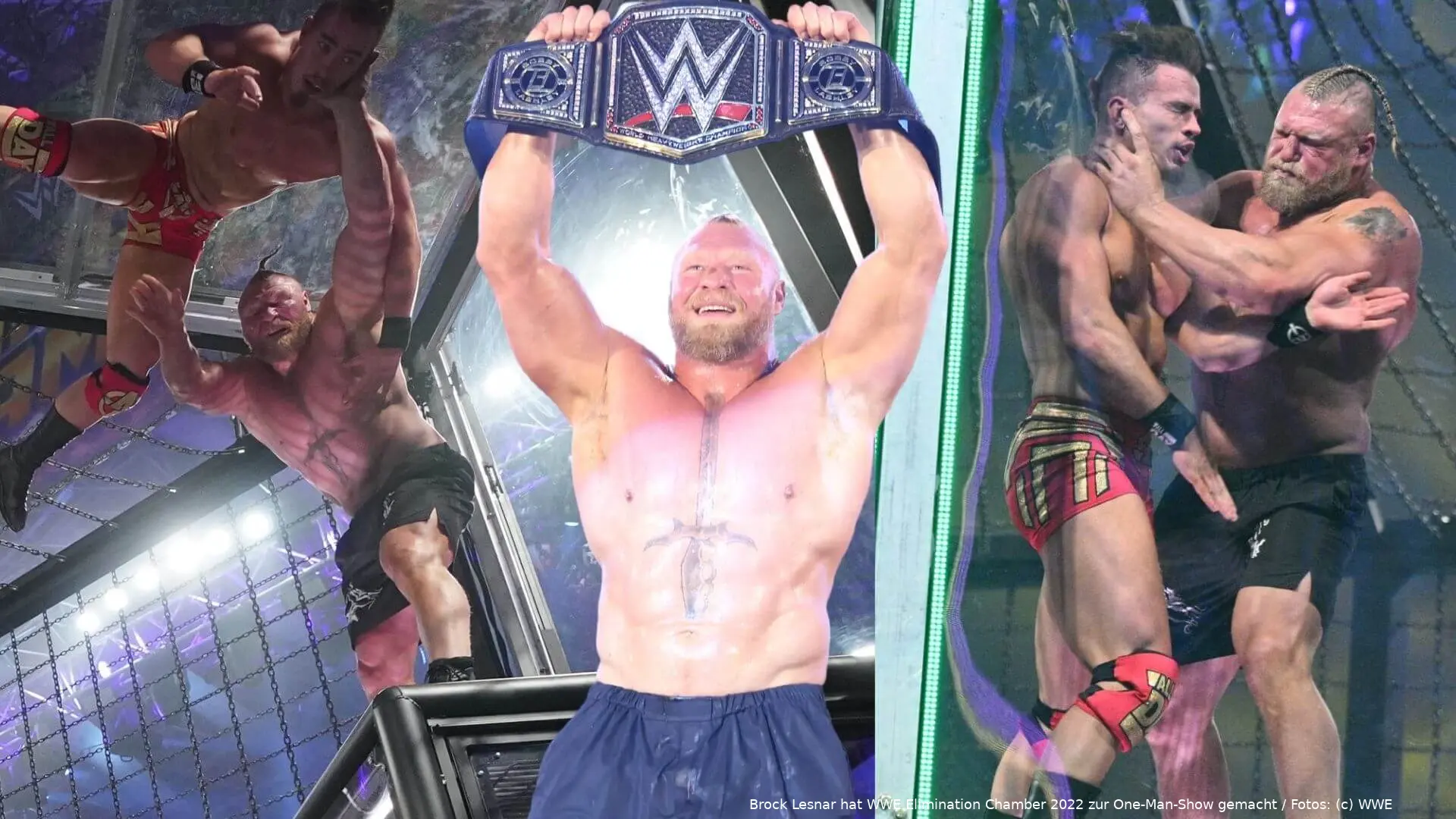 brock lesnar wwe elimination chamber 2022