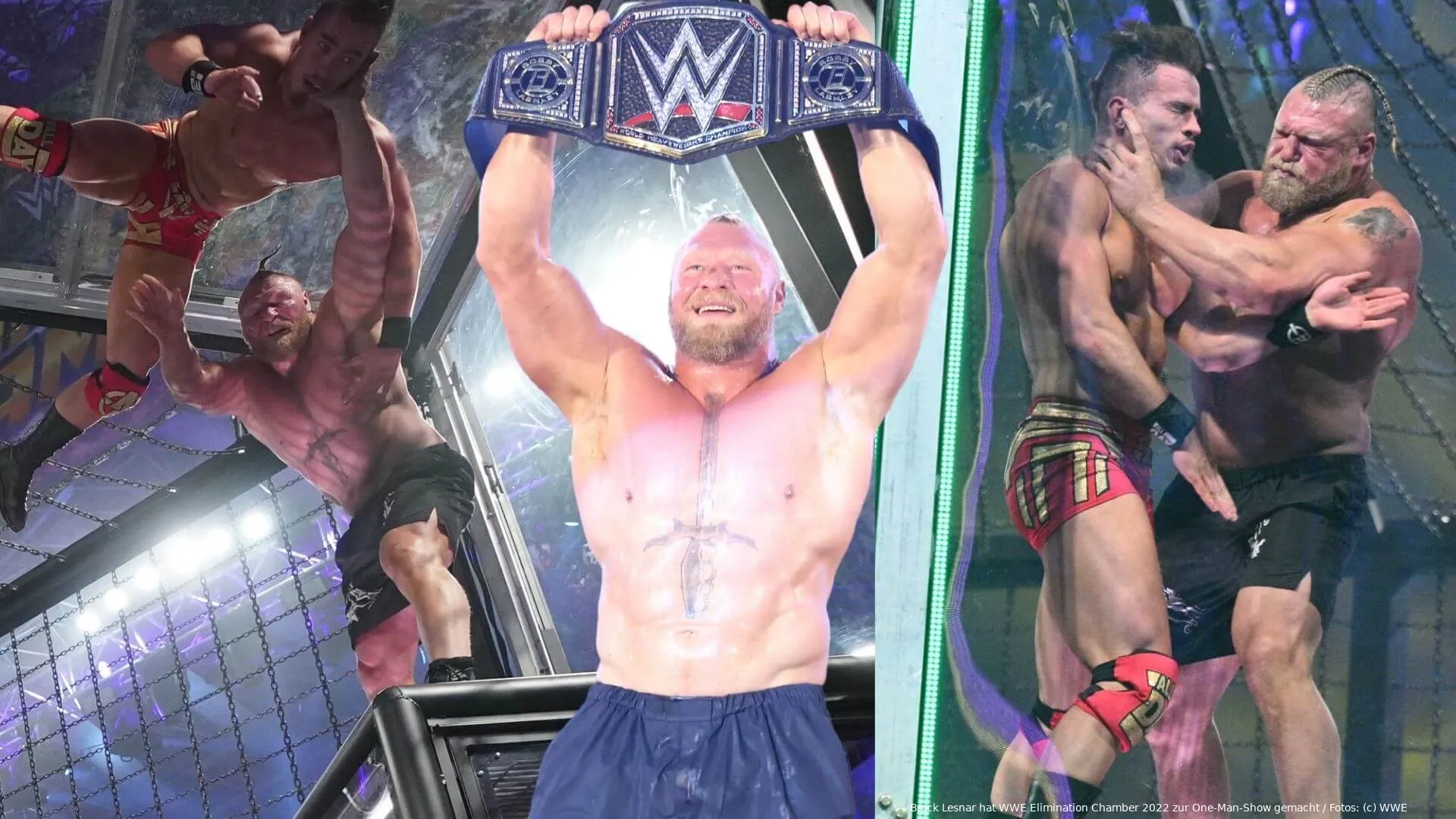 brock lesnar wwe elimination chamber 2022