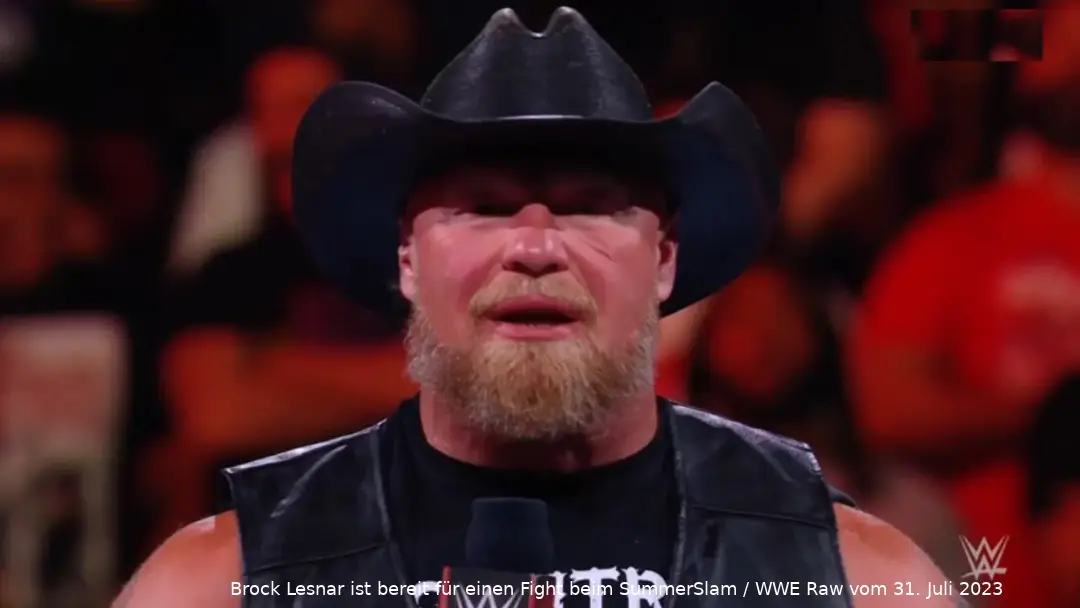 Brock Lesnar ist derzeit mit der Arbeit auf seiner Farm beschäftigt / (c) 2023 WWE