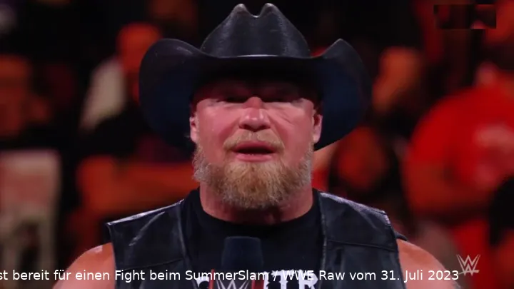 Brock Lesnar ist derzeit mit der Arbeit auf seiner Farm beschäftigt / (c) 2023 WWE