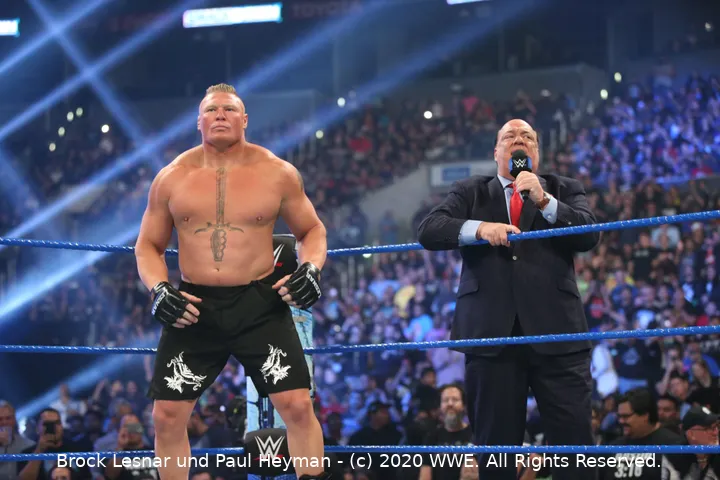 Brock Lesnar und Paul Heyman - (c) 2020 WWE. All Rights Reserved.