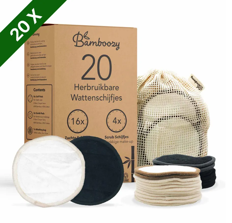Herbruikbare wattenschijfjes – €14,95