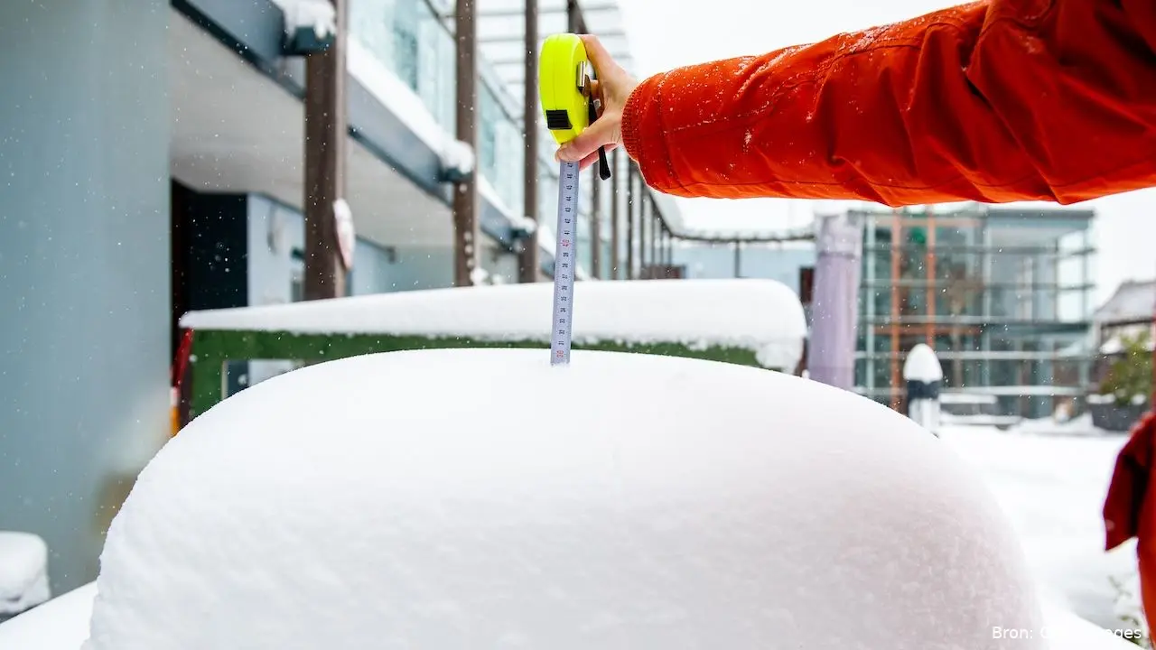 centimeter sneeuw