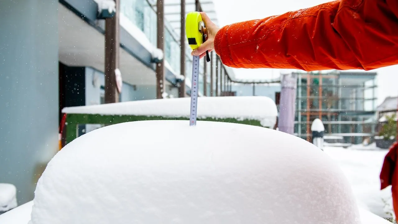 centimeter sneeuw