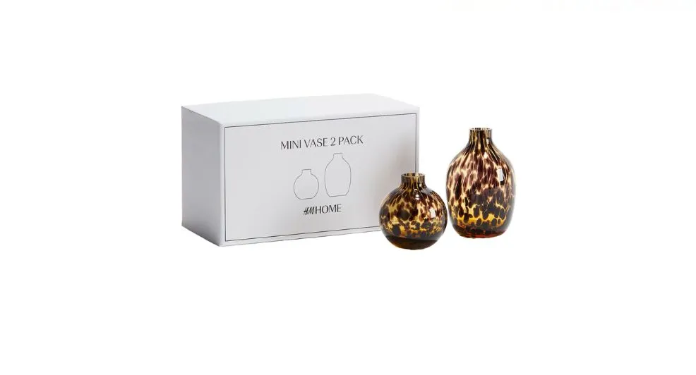 Mini vaasjes van de H&amp;M voor €12,99.